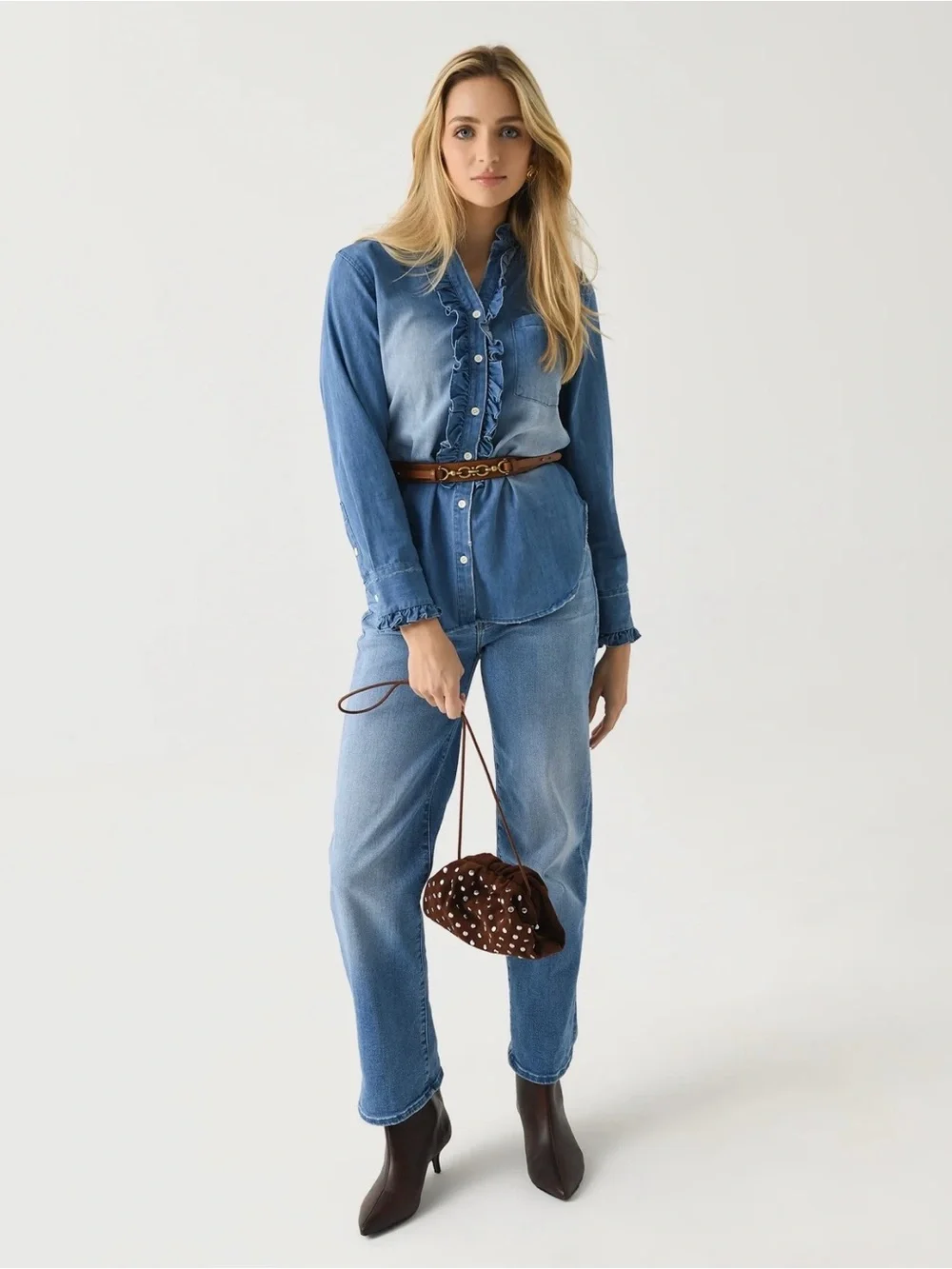 Frame Denim 🐎✨ Women’s Equestrian Belt in Cognac